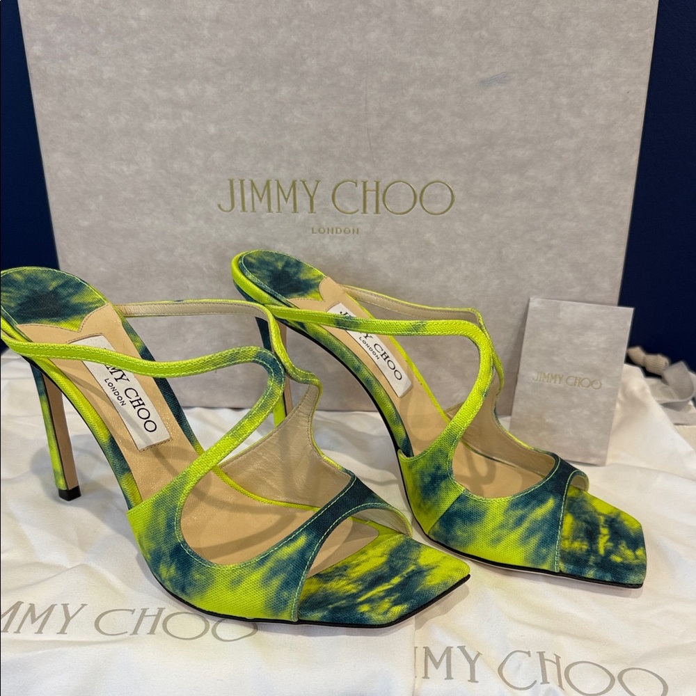 Jimmy Choo Anise 95 Denim Sandal